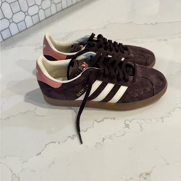 Adidas Gazelle | Shadow Brown / Pink | Size 6.5 - Picture 3 of 6